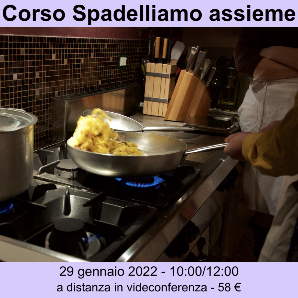 La grafica del corso sullo spadellamento, che si svolgerà a gennaio 2022.