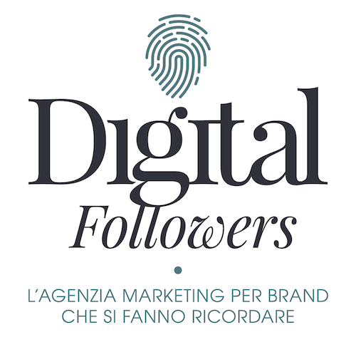 Il logo dell'agenzia di marketing e comunicazione Digital Followers, che ci segue per il progetto Frachef's Restaurant.