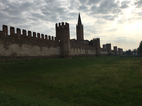Le stupende mura di Montagnana, che ne fanno uno dei più bei borghi medievali italiani.