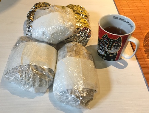 La foto dei panini che ho incartato recentemente per un viaggio non proprio fuoriporta, andavo in Germania.