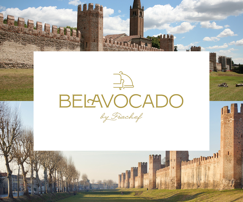 L'immagine che rappresenta a Montagnana il marchio del ristorante Belavocado by Frachef.